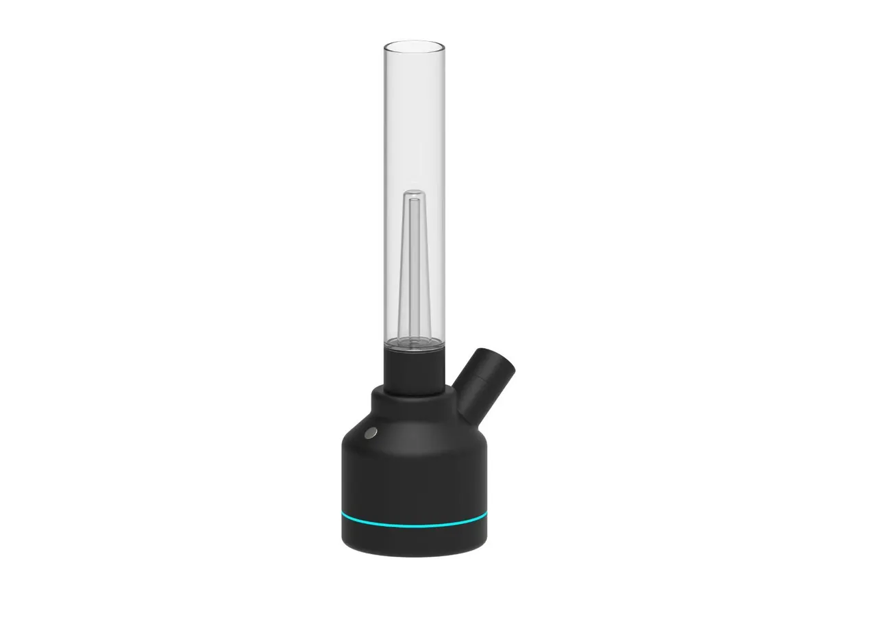 Matte-black electronic bong (eBong) for cannabis flower — electric combustion, true combustion not vaping