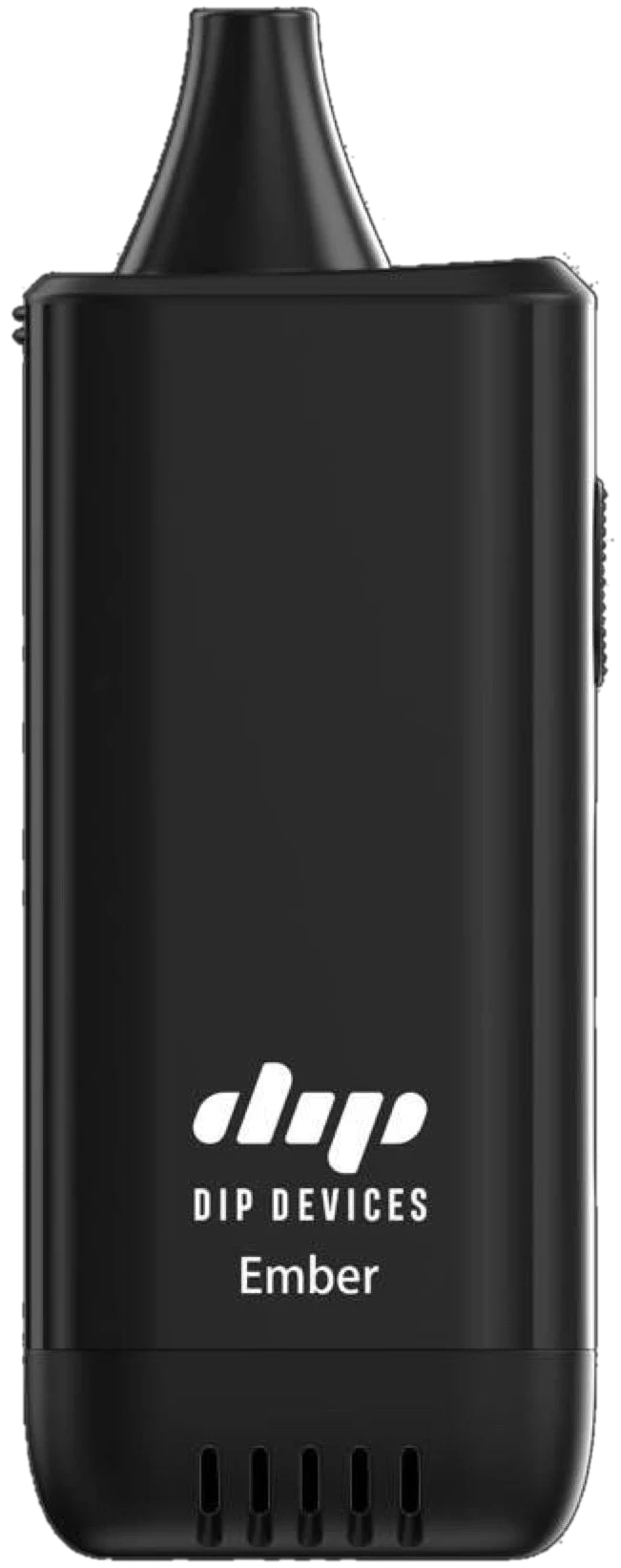 Ember electric pipe in black — handheld flameless device that burns dry herb without a lighter or torch